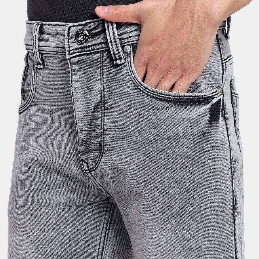 Men's Slim Fit Jeans , Light Grey, large image number null